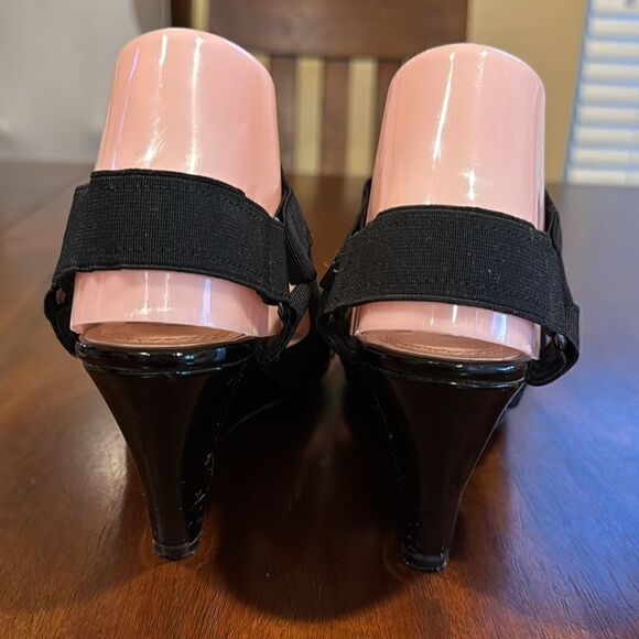 Laura Scott Nantucket Wedge Slingback Sandals Heel Size 6M - Picture 4 of 11